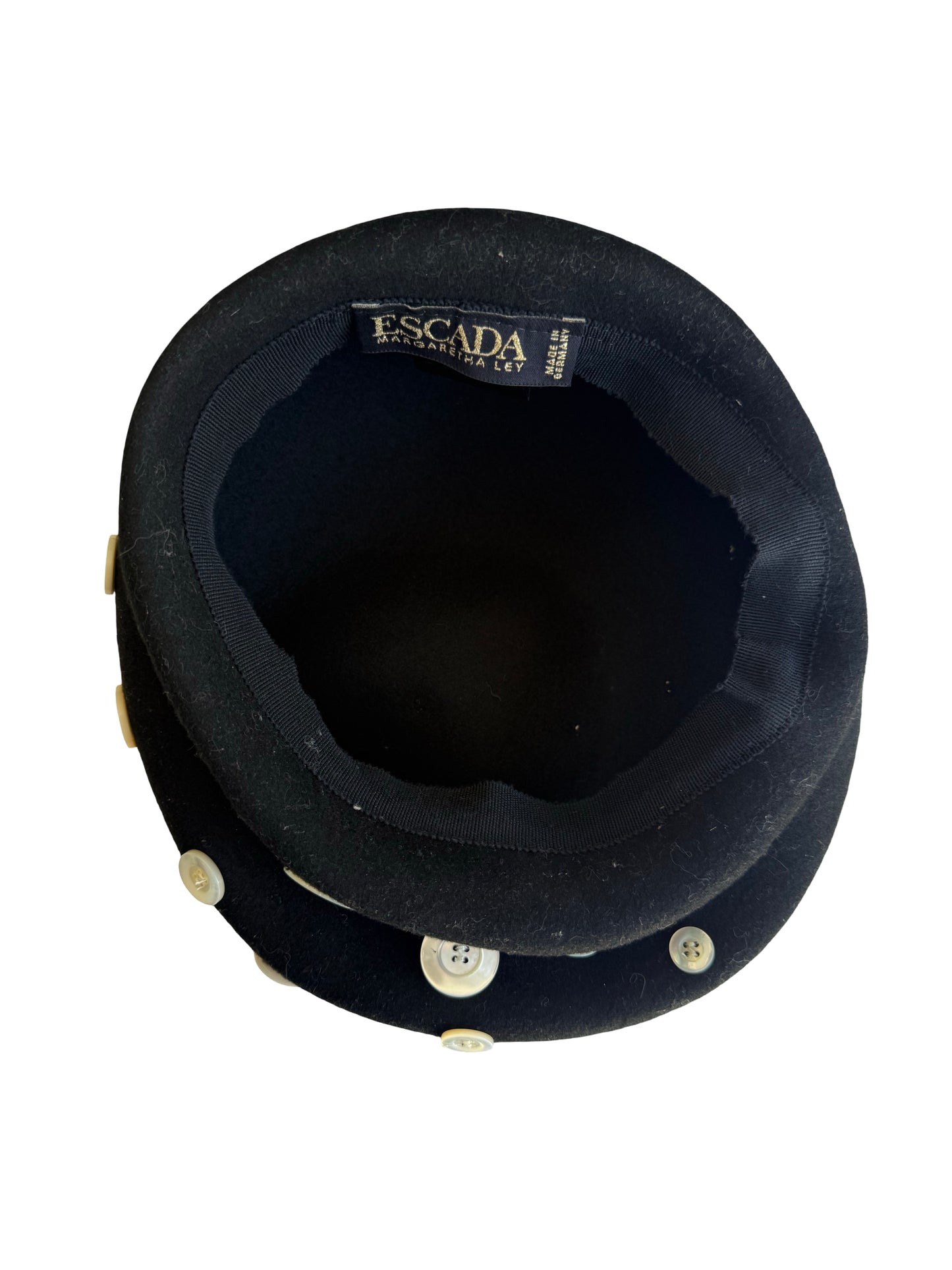 Escada Button Wool Beret