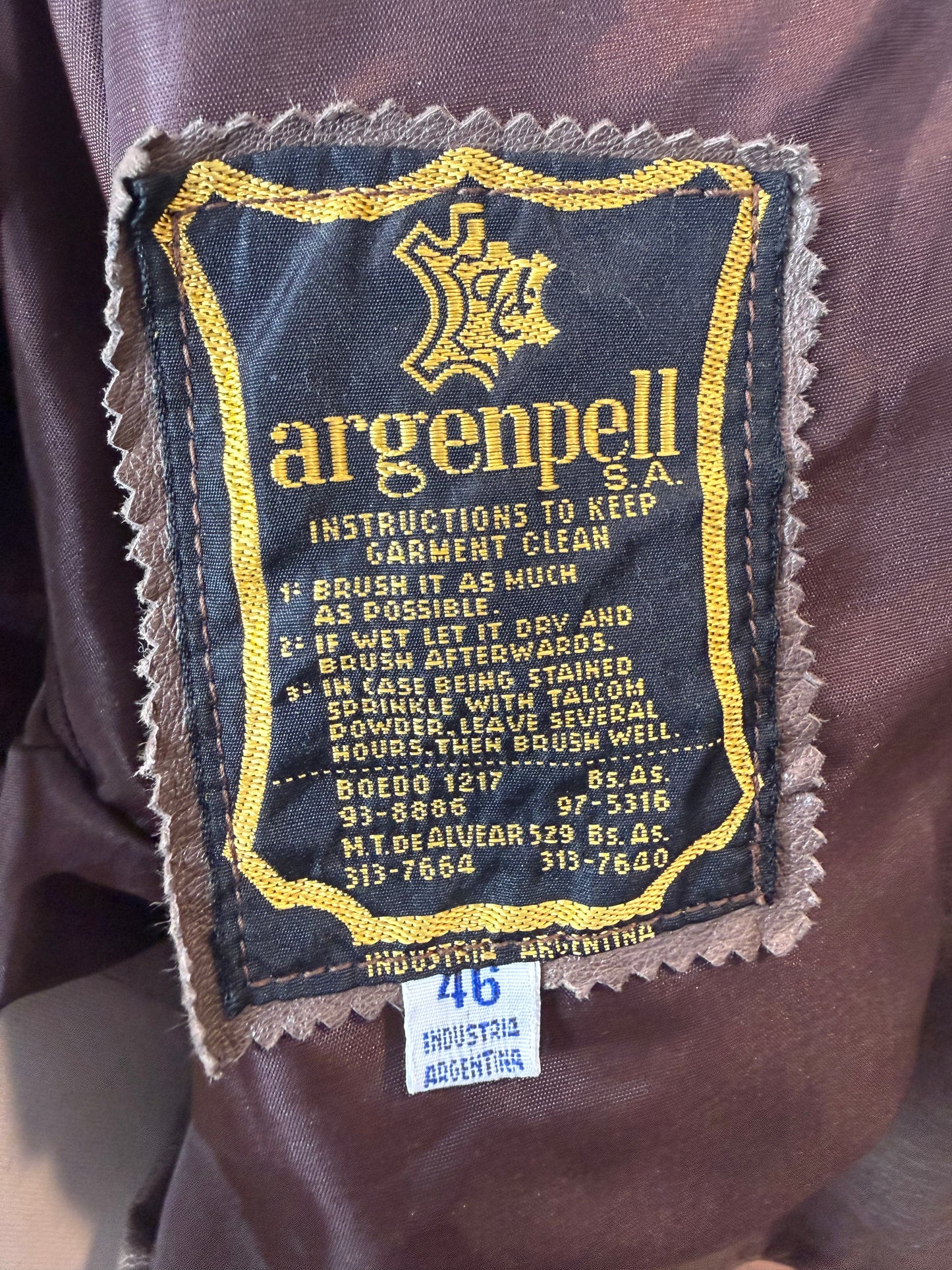 Chunky Ash Brown Leather Jacket