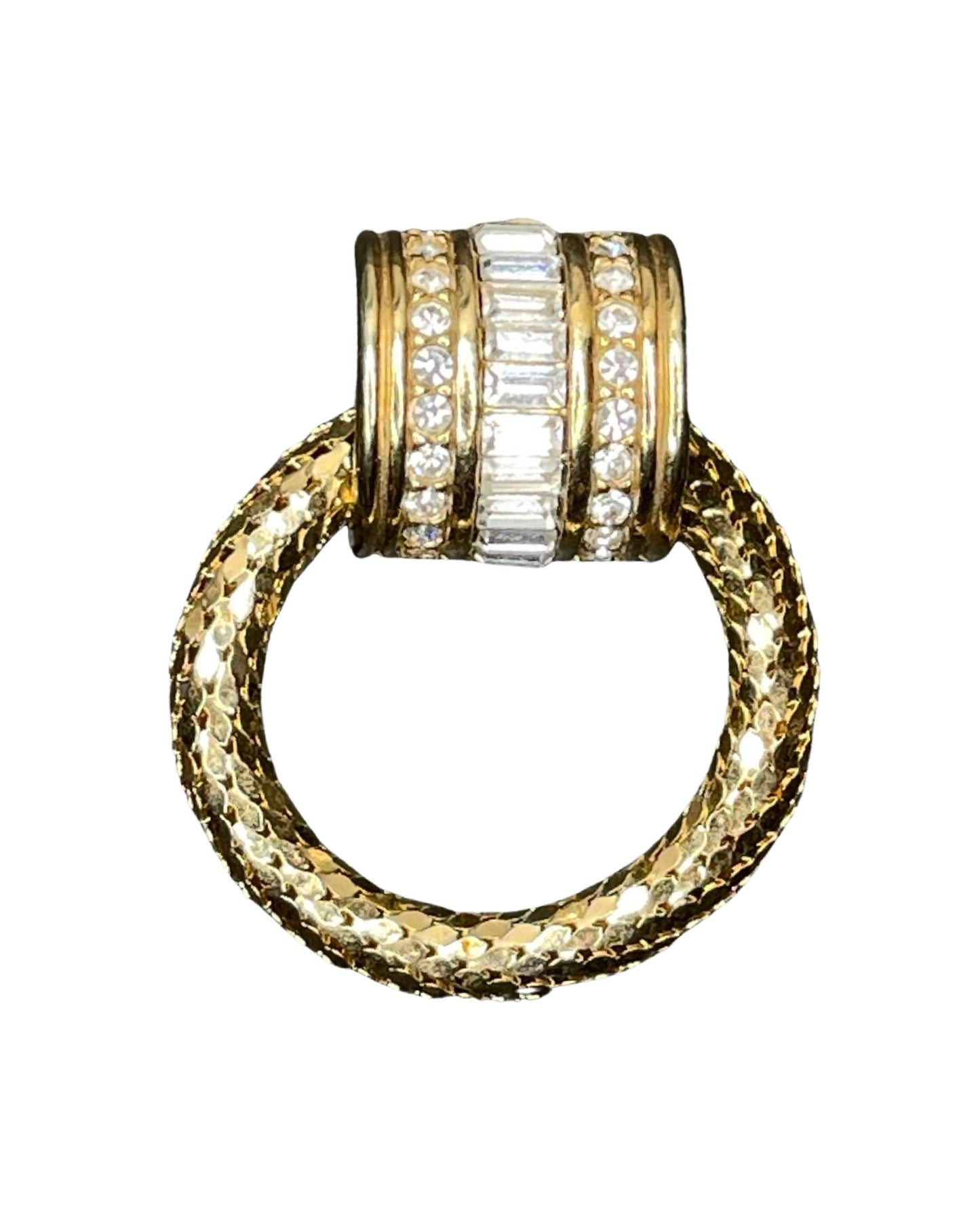 Fab Whiting & Davis Door Knocker Earrings