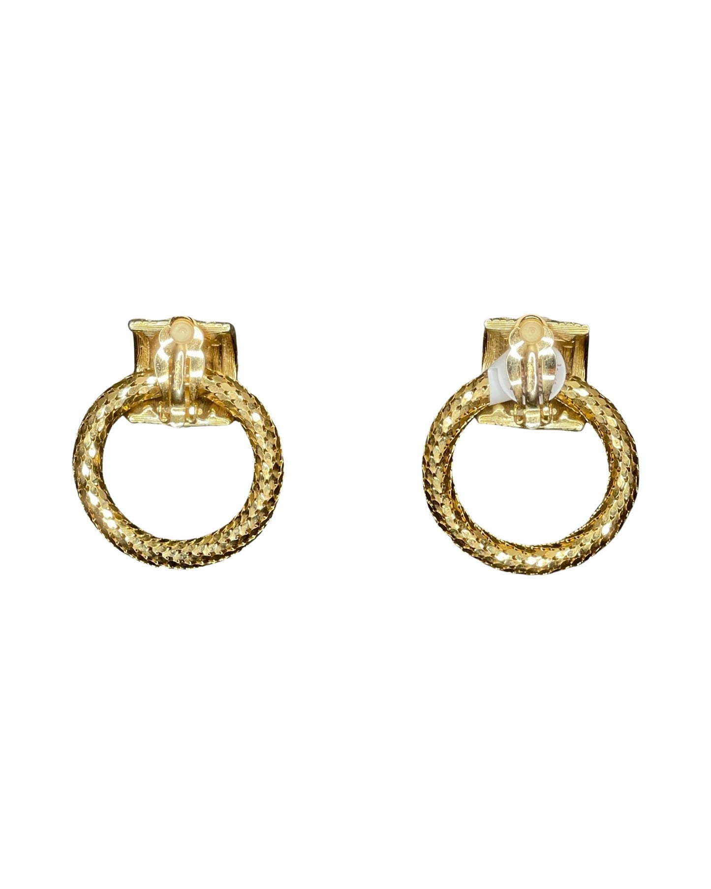 Fab Whiting & Davis Door Knocker Earrings