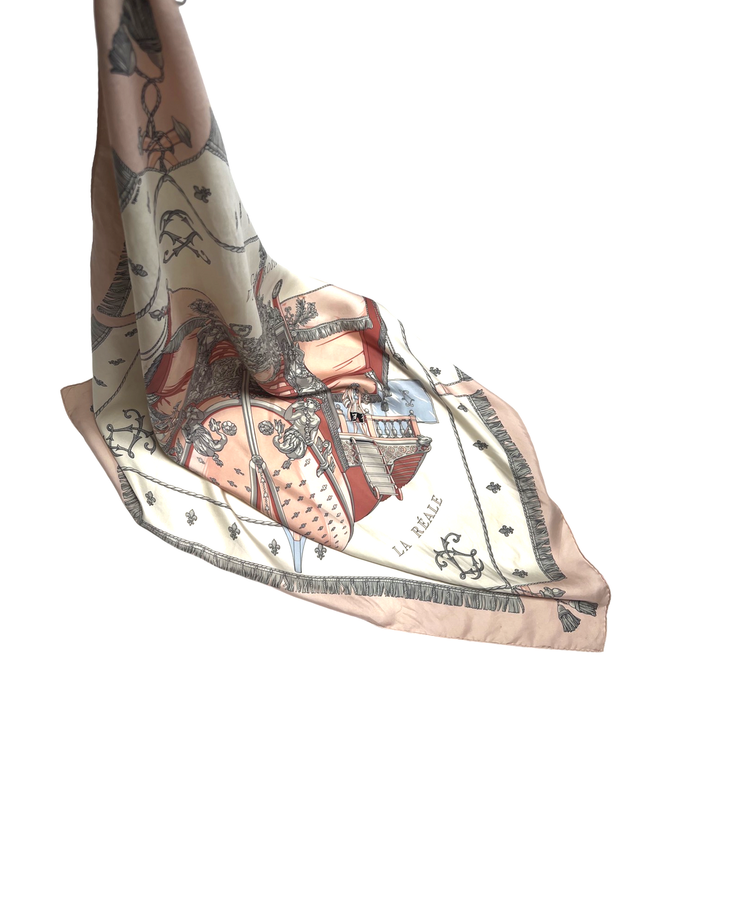 Hermes Authentic Hand Rolled Silk Scarf