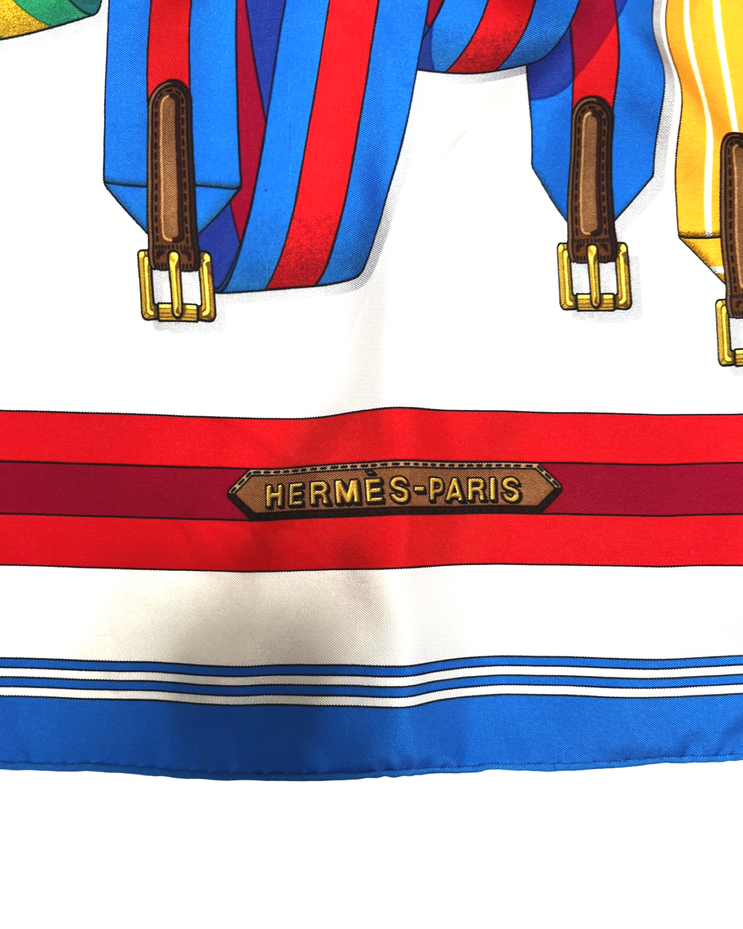 Hermes Authentic Hand Rolled Silk Scarf