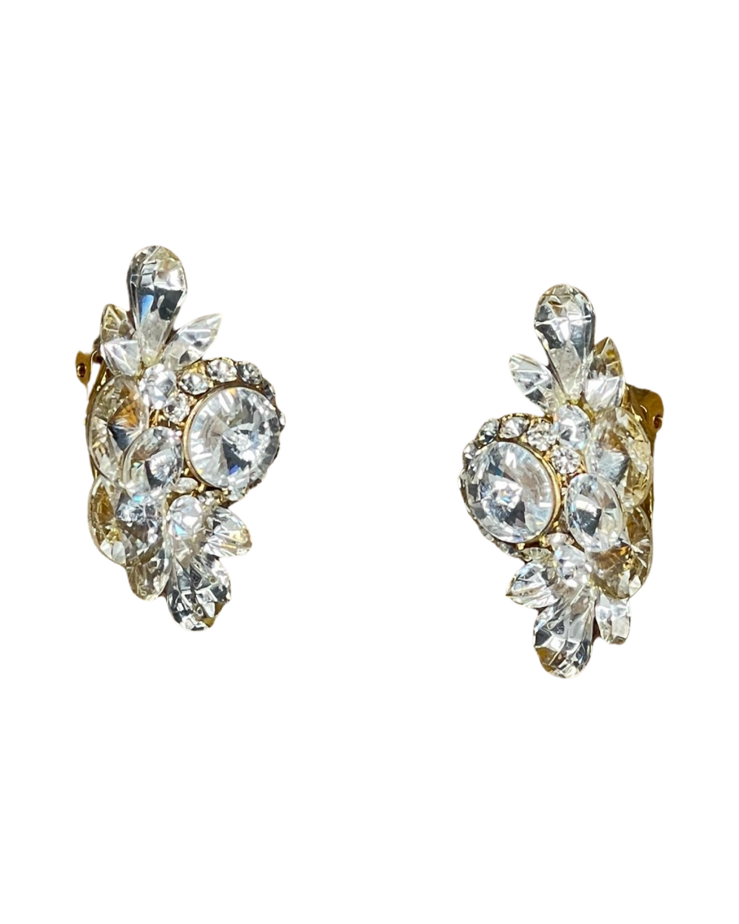 Glam Vintage Rhinestone Earrings