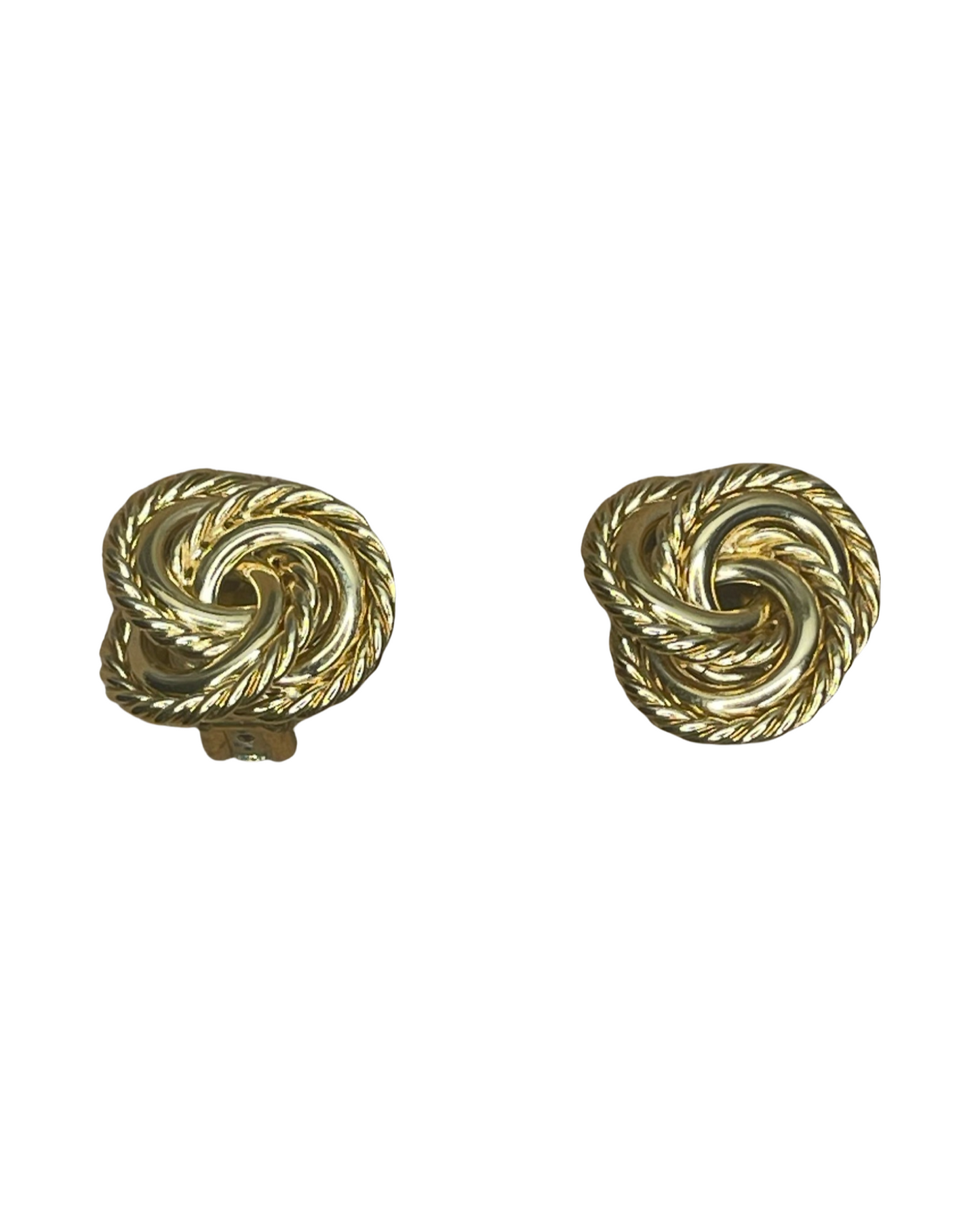 Givenchy Vintage Knot Clip On Earrings