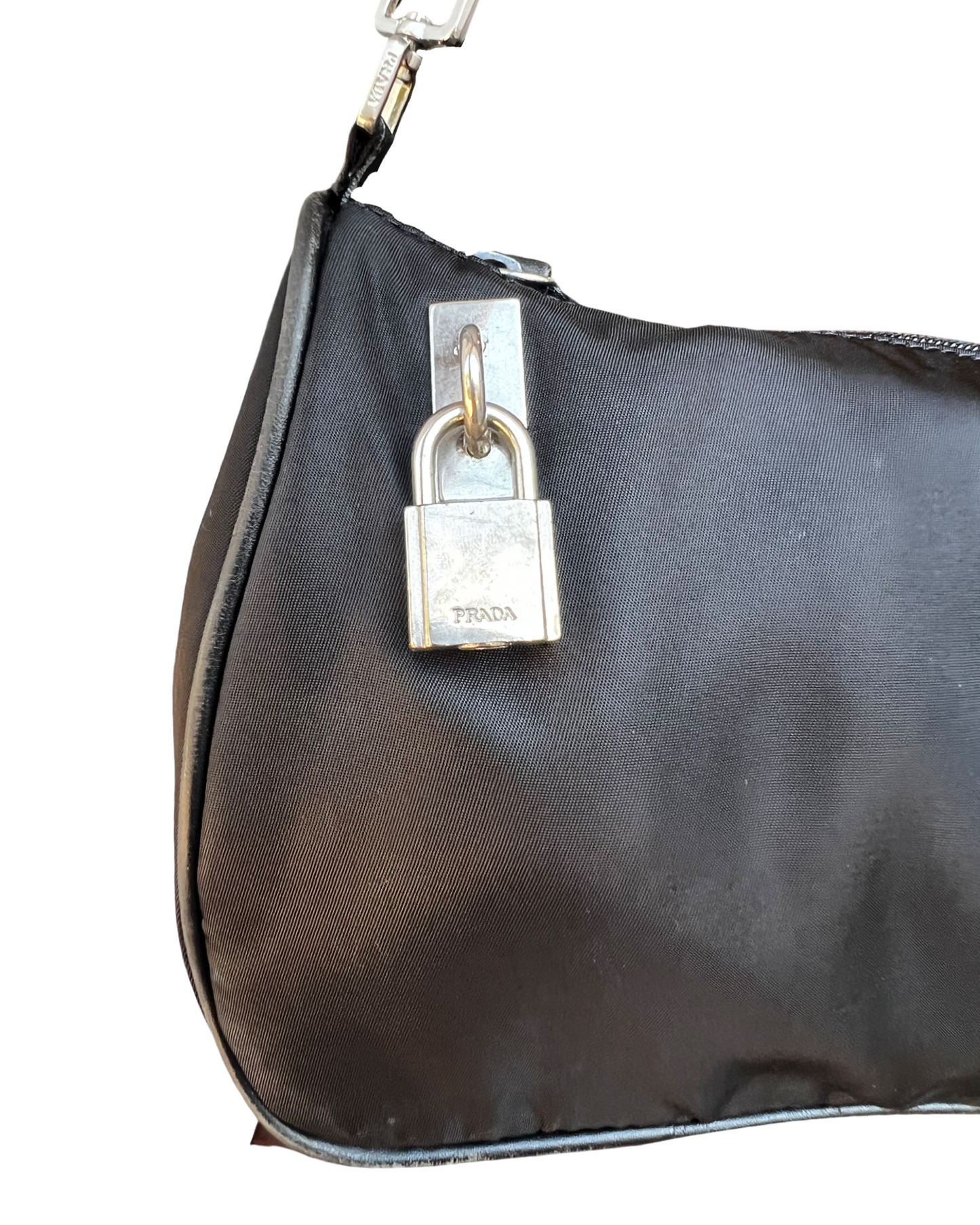 Prada 1990s Nylon Baguette Purse