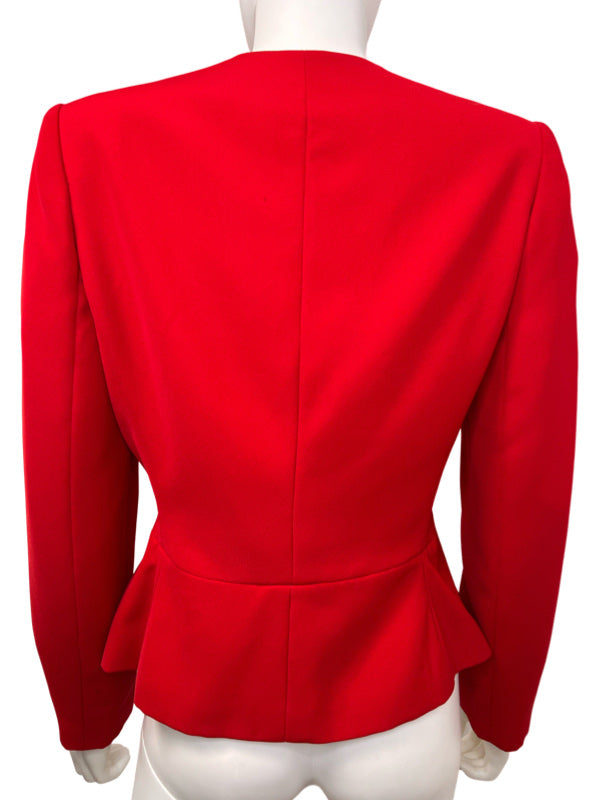 1990s David Hayes Red Bejeweled Blazer