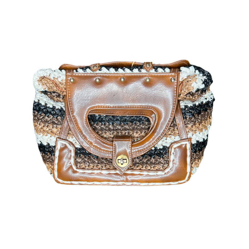 Vintage Roger Van S. Raffia Bag