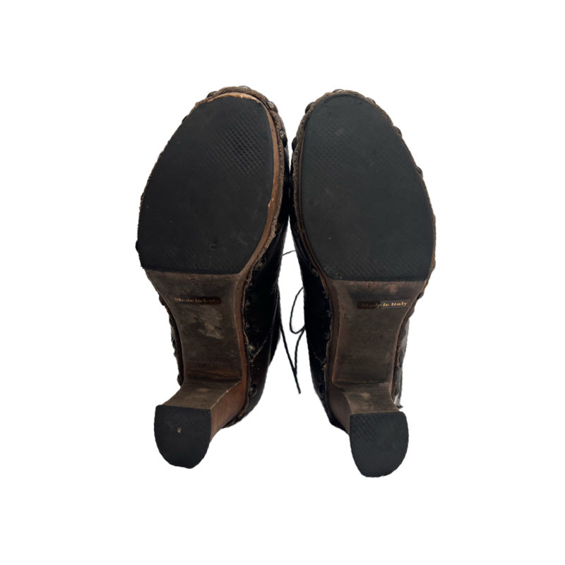 Vintage DKNY Italian Lace Up Boots