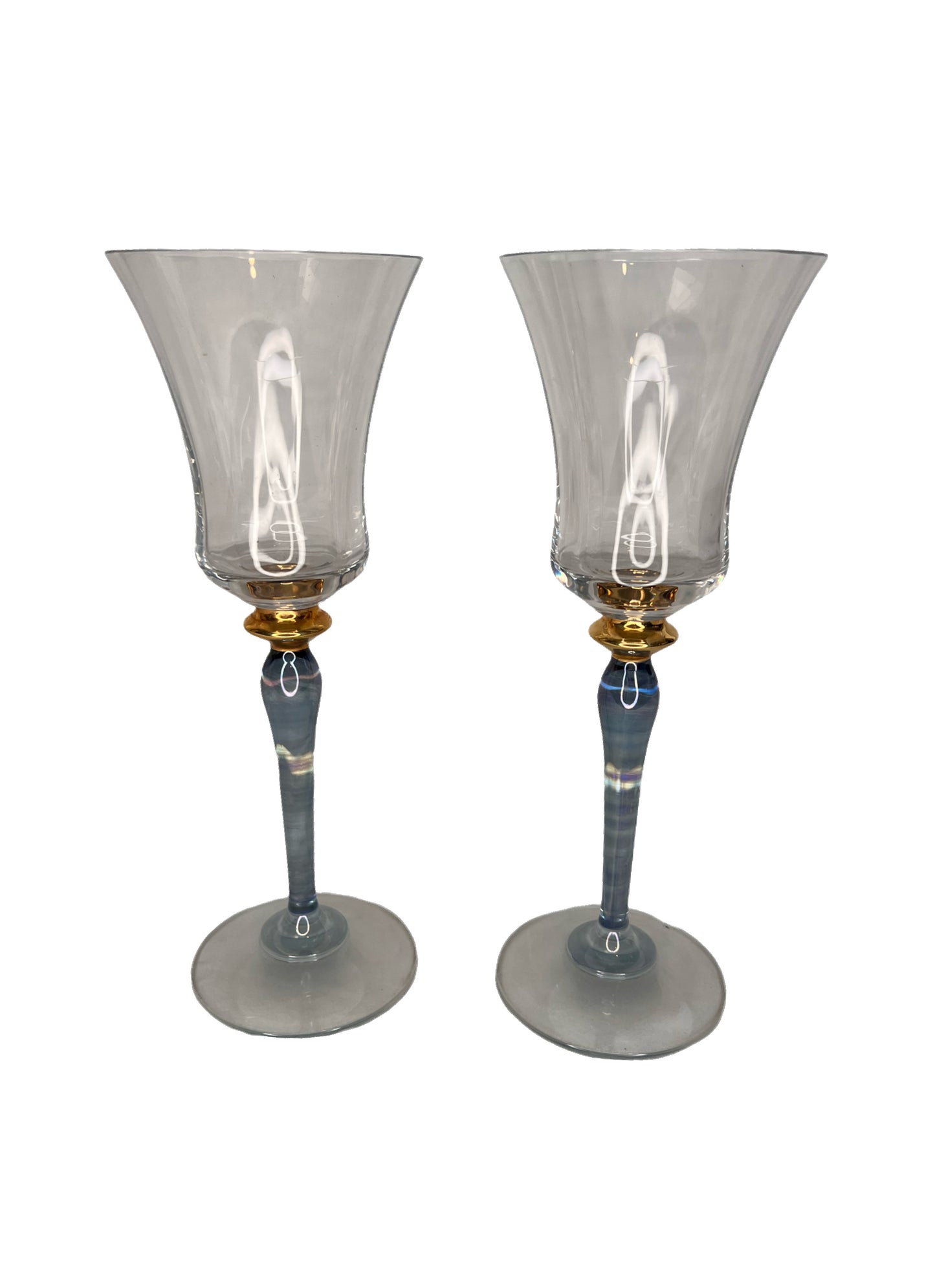 Set of 2 Blue Stem Aperitif Glasses