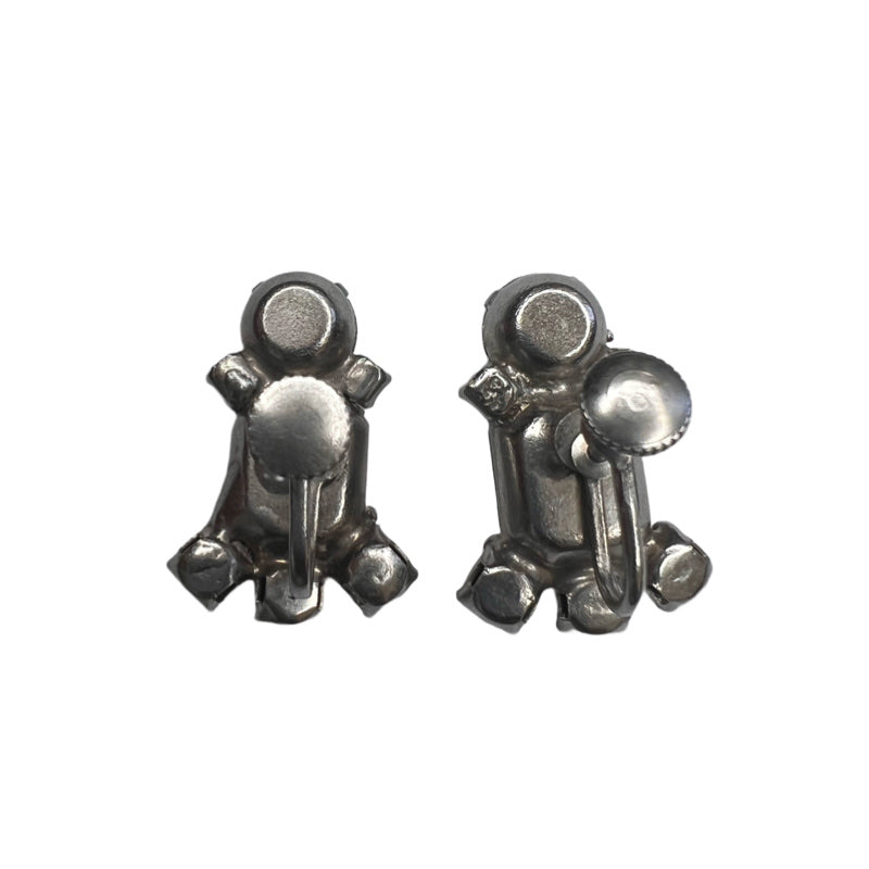 1920s Rhinestone Screw Back Clusters