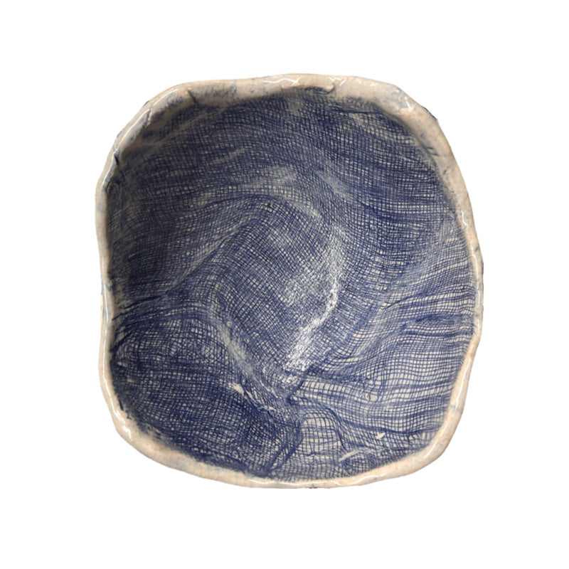 Matranga Signed Pottery Squared Bowl