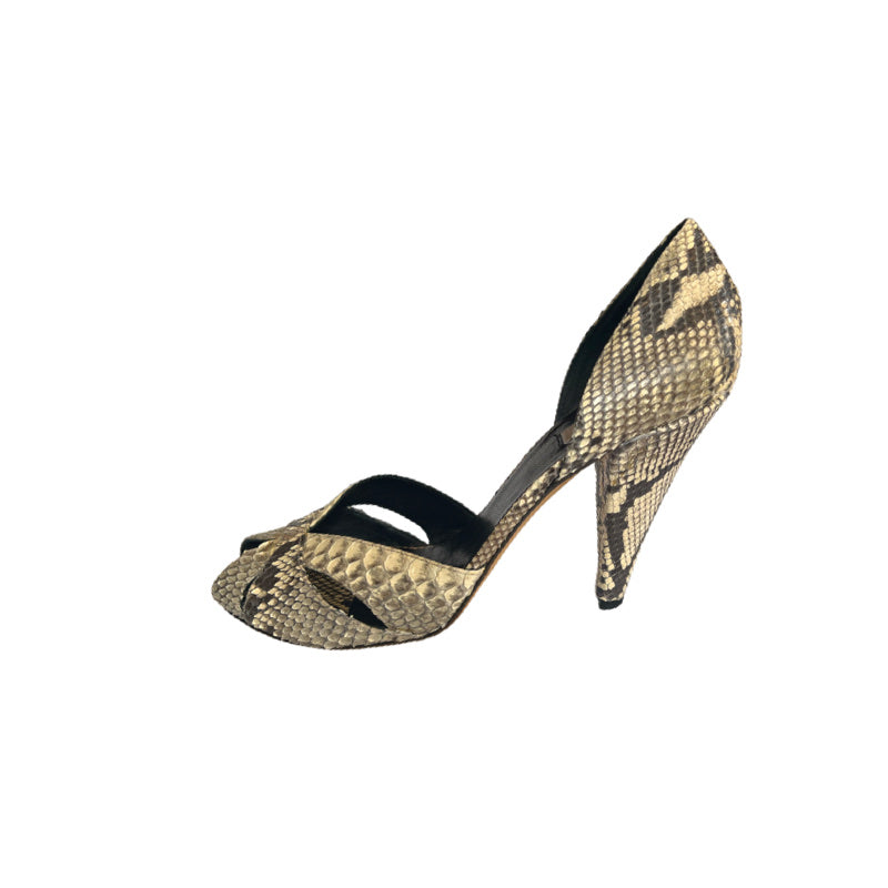 Italian Made Python Snake Leather Heels