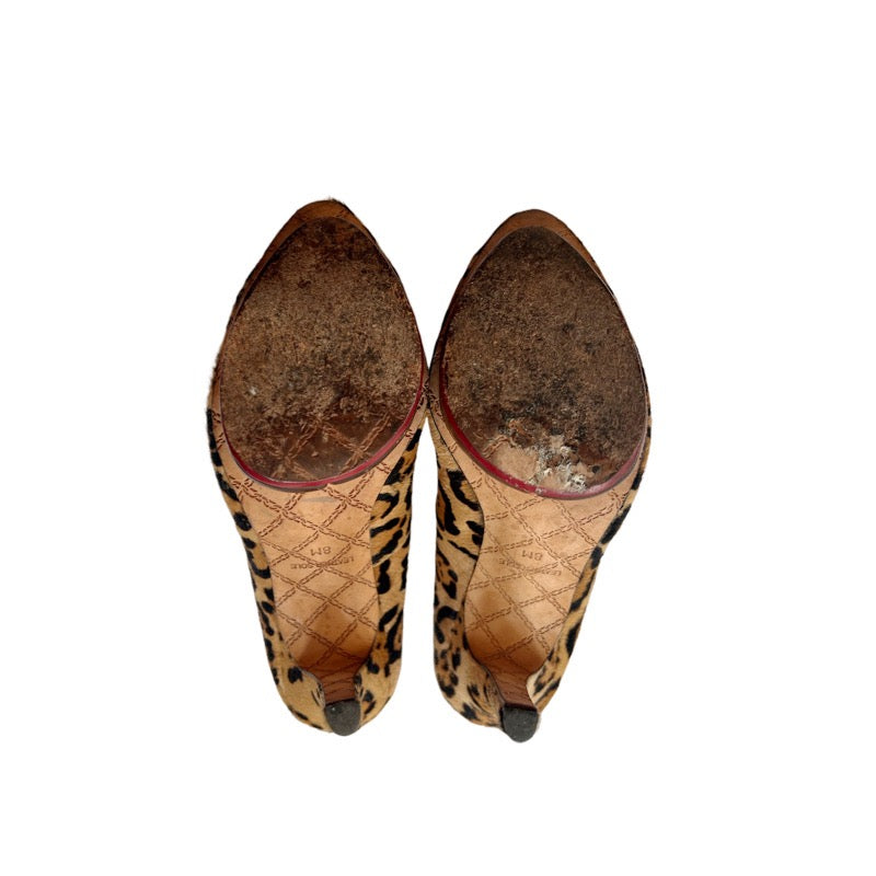 L.A.M.B Leopard Print Platform Stiletto