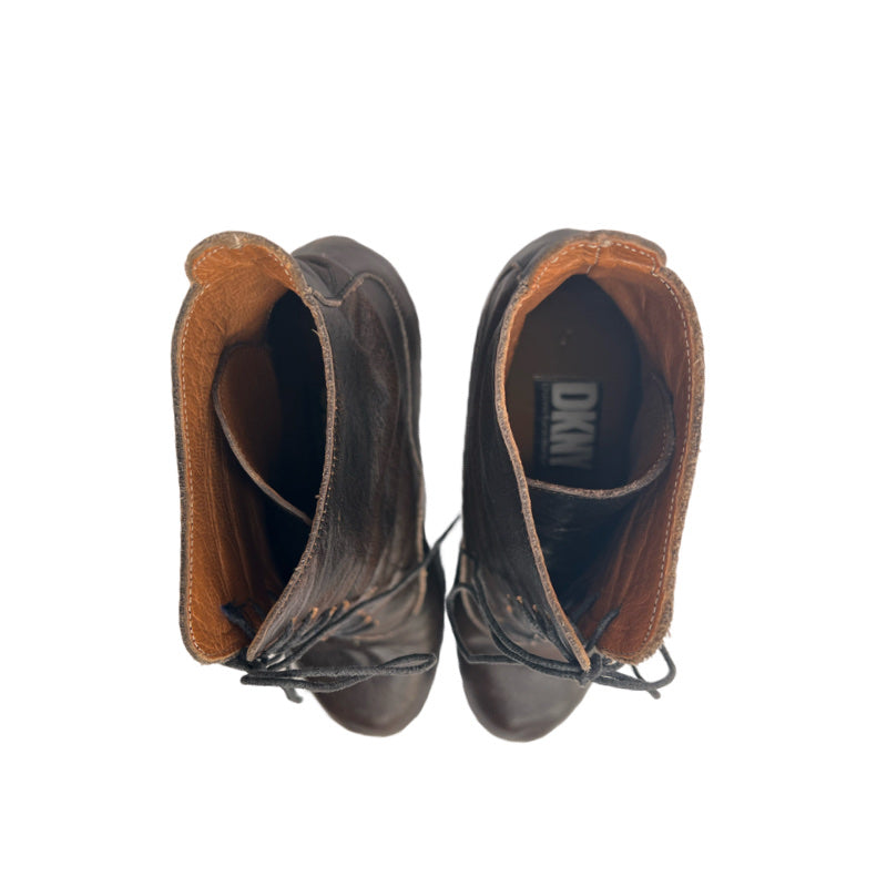 Vintage DKNY Italian Lace Up Boots