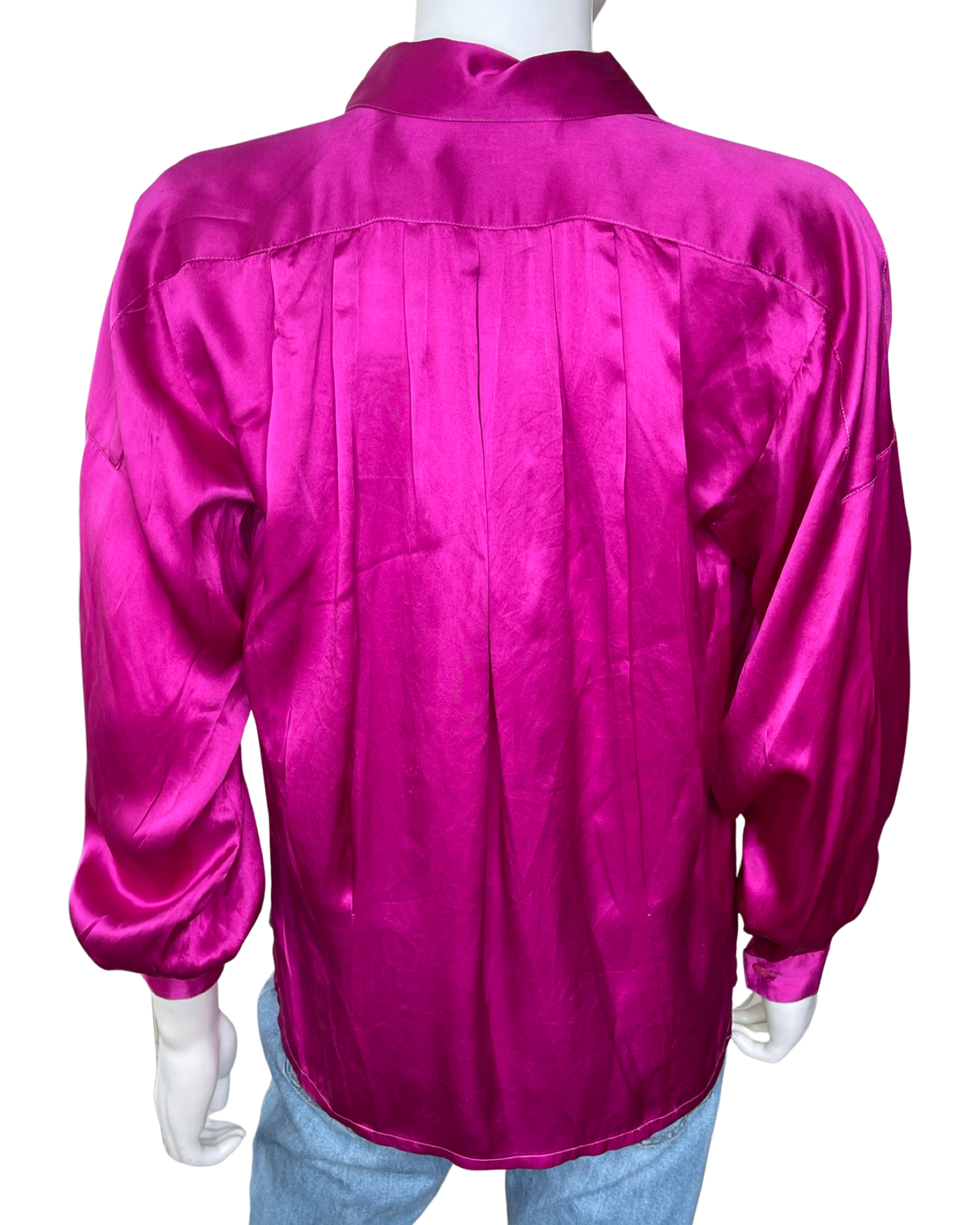 Vintage Oscar De La Renta Silk Button Up