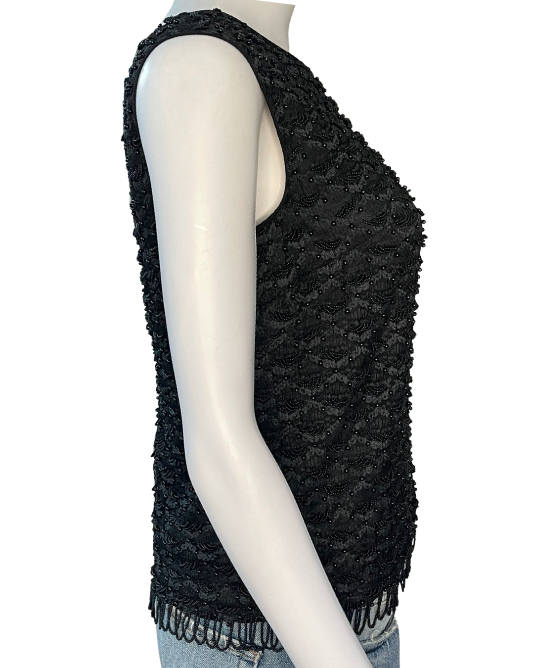 Vintage Hand Beaded Top