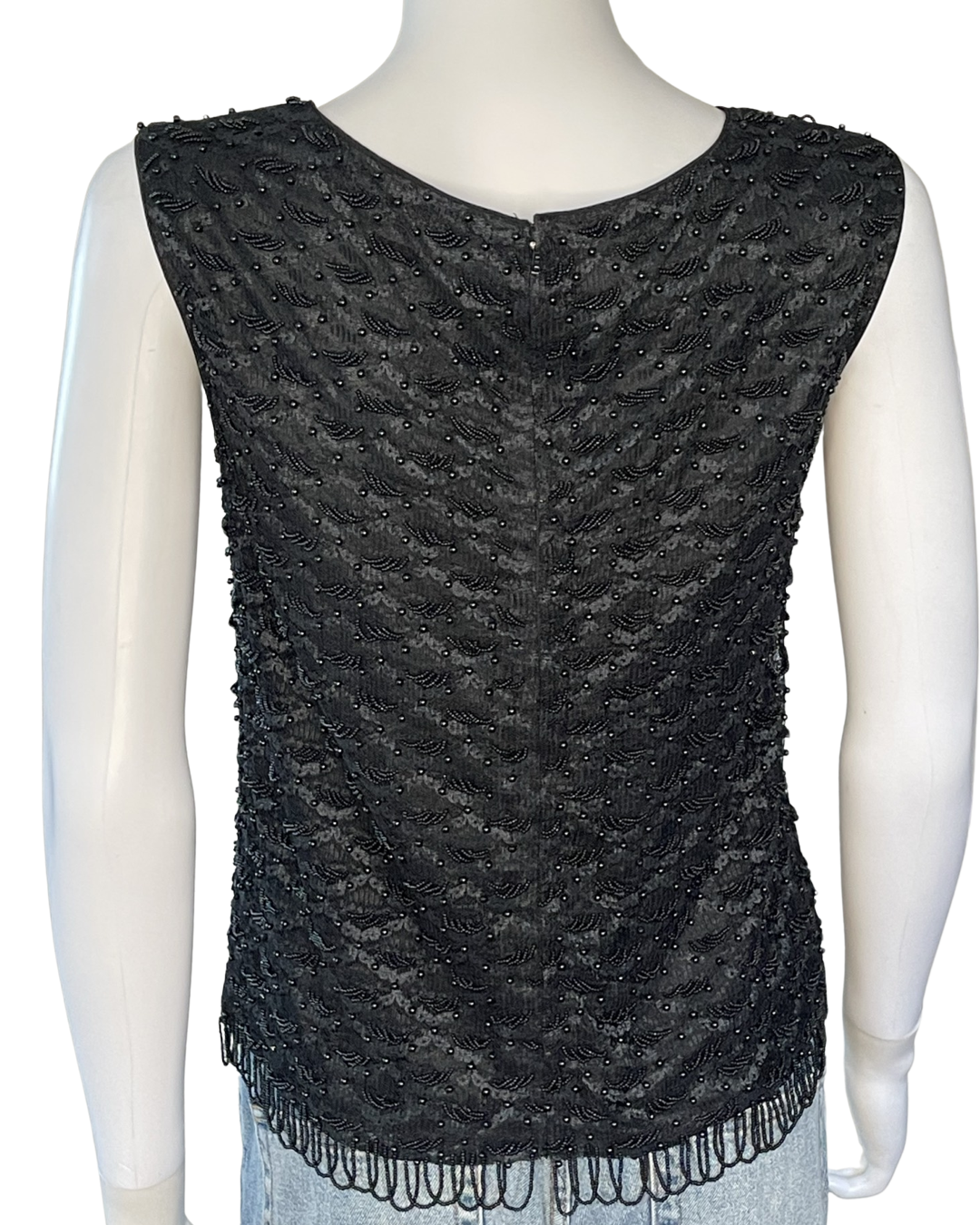 Vintage Hand Beaded Top