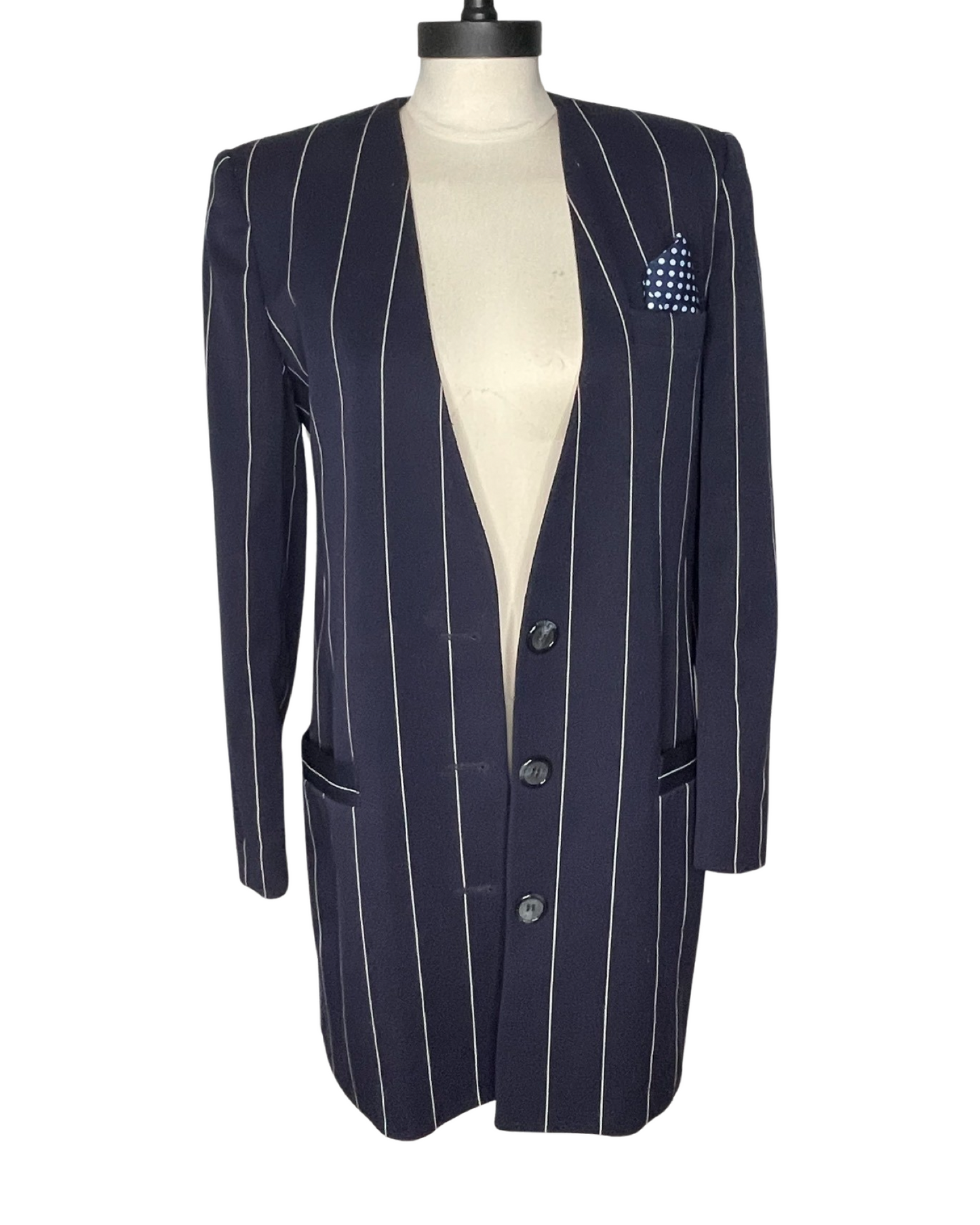 Christian Dior VINTAGE Pin Stripe Blazer Sz 8