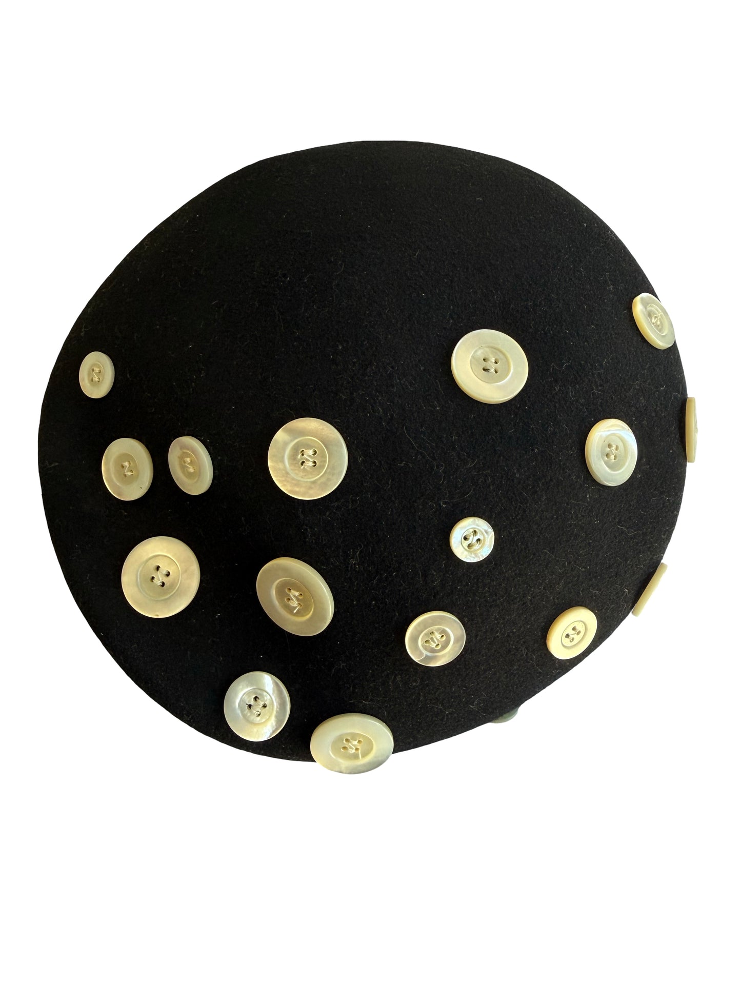 Escada Button Wool Beret