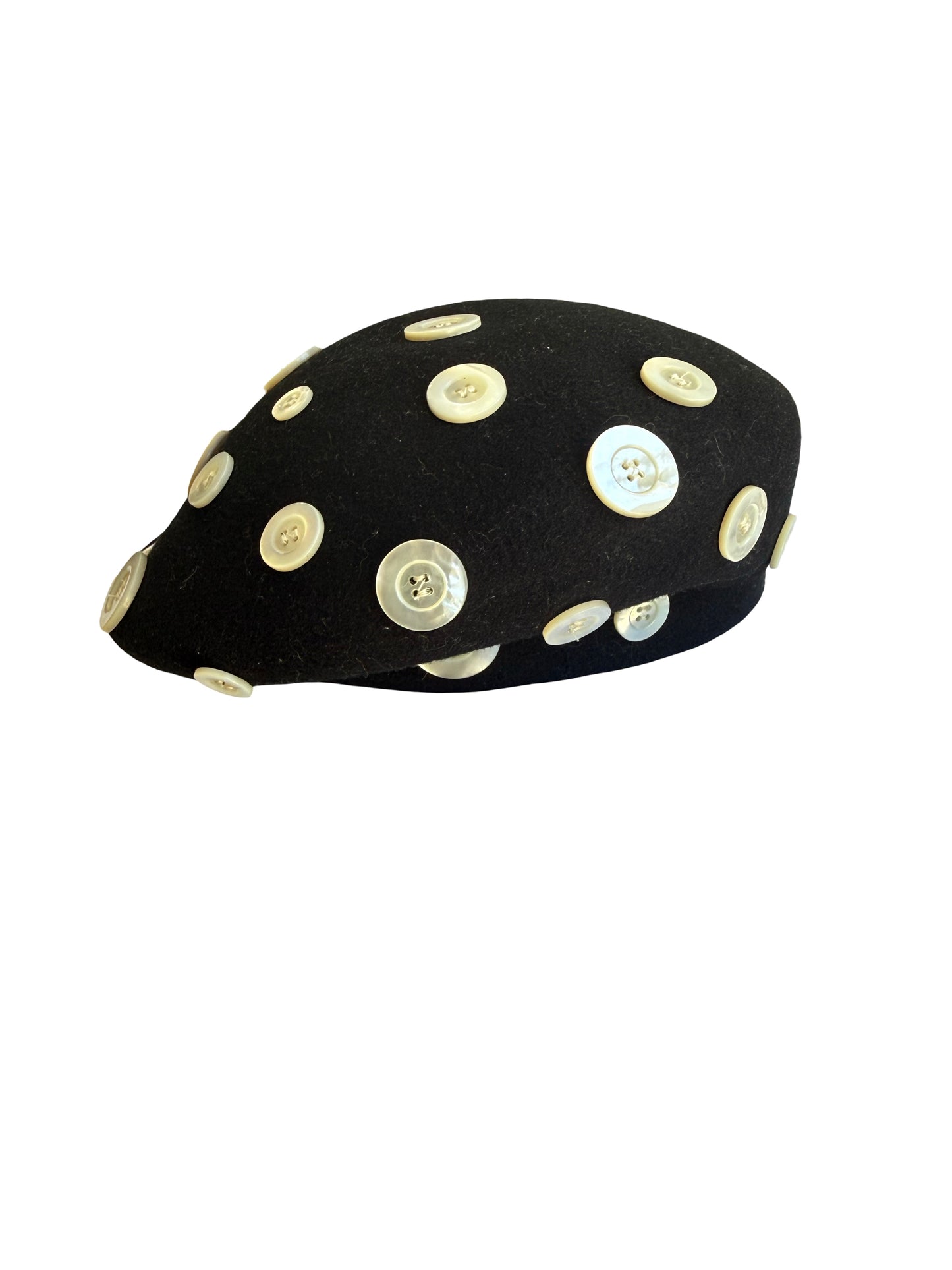 Escada Button Wool Beret