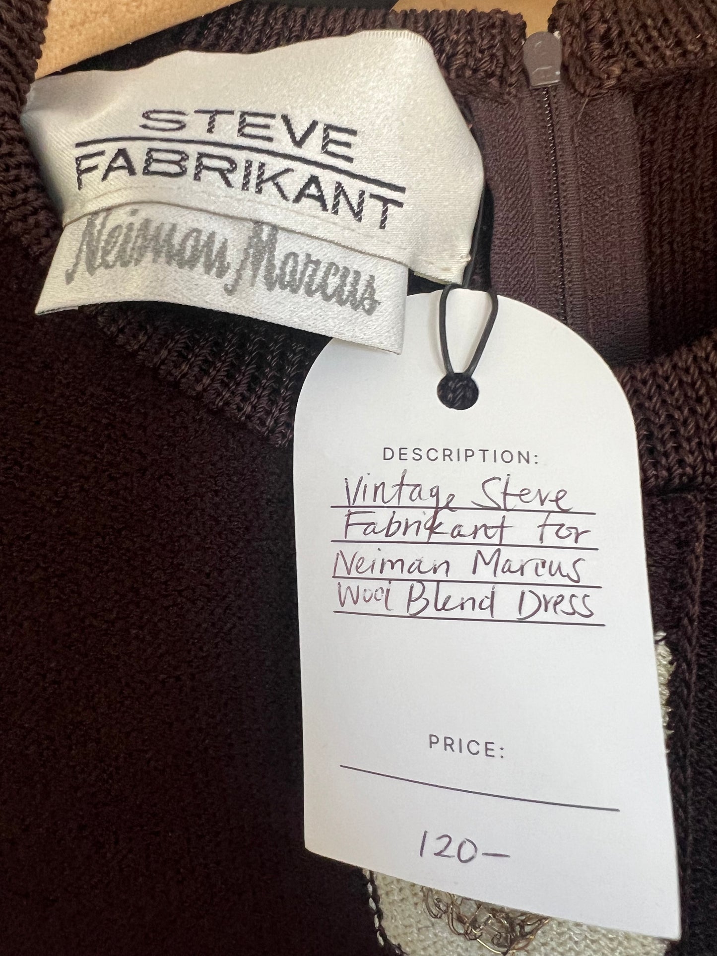 Steve Fabrikant Vintage Wool Blend Dress