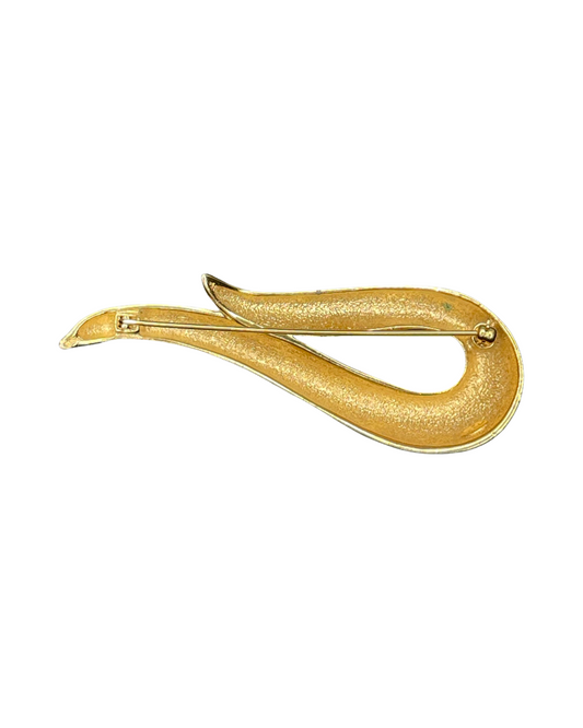 Large Vintage Givenchy Gold Brooch