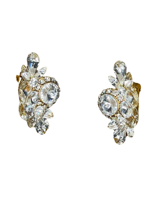 Glam Vintage Rhinestone Earrings