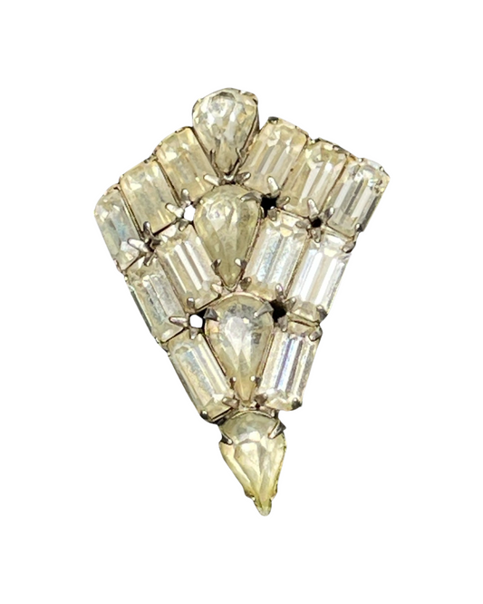 Glam Rhinestone Earrings c. 1920’s