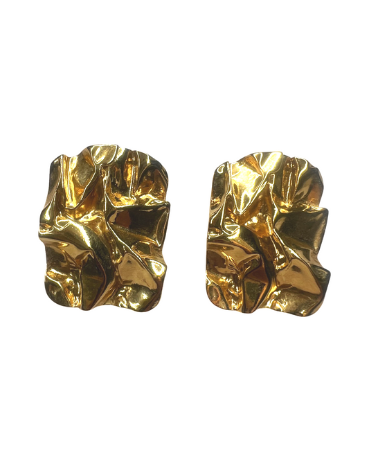 Vintage Gold Chunky Earrings
