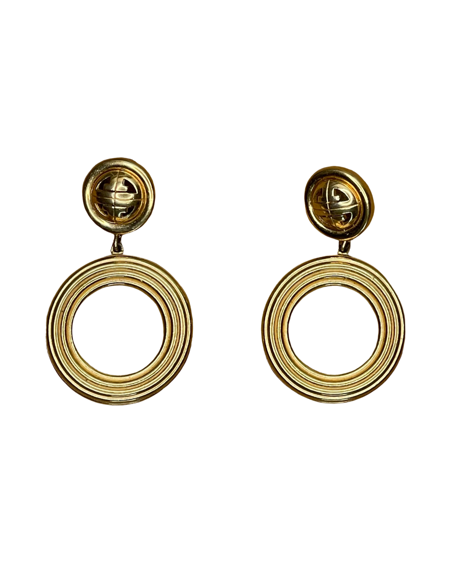 Vintage GIVENCHY Gold Earrings