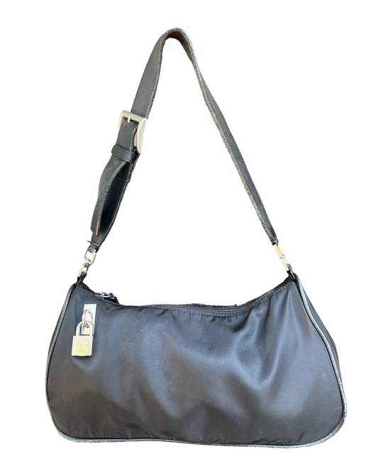 Prada 1990s Nylon Baguette Purse