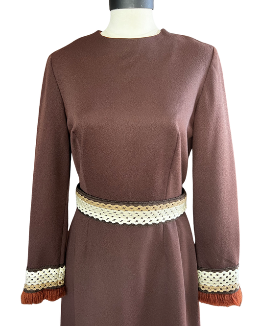 Fred Rothschild Vintage Brown Dress