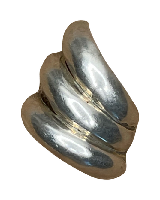 Vintage Sterling Silver Clip On Earrings
