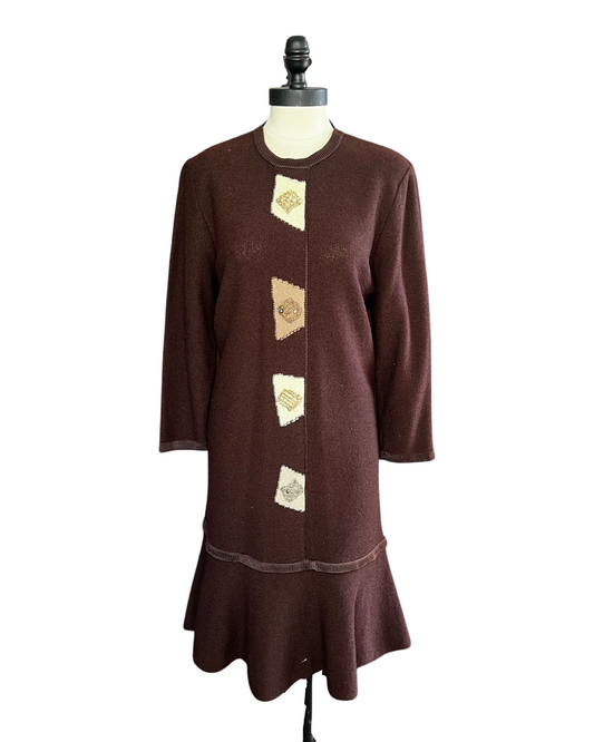 Steve Fabrikant Vintage Wool Blend Dress