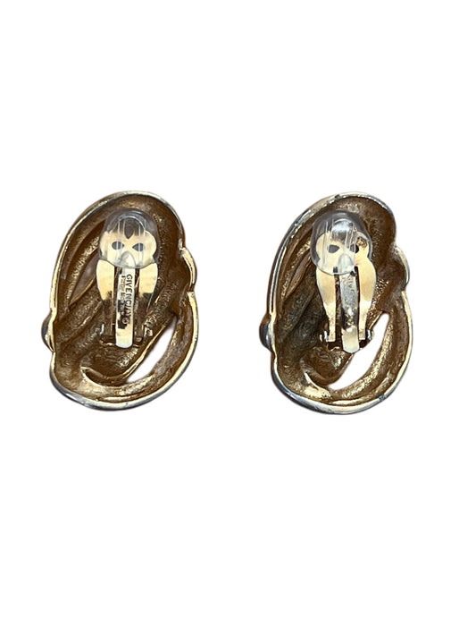 Givenchy Signed Chunky Gold ClipOns