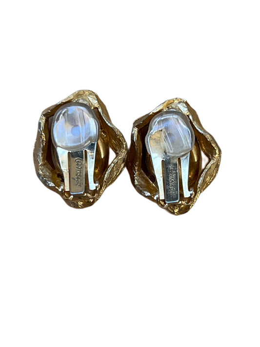 Hattie Carnegie Signed ClipOns