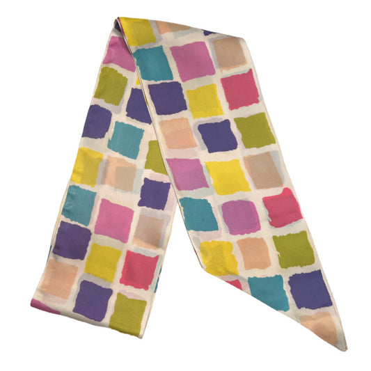 Vintage Colorful Squares Scarf