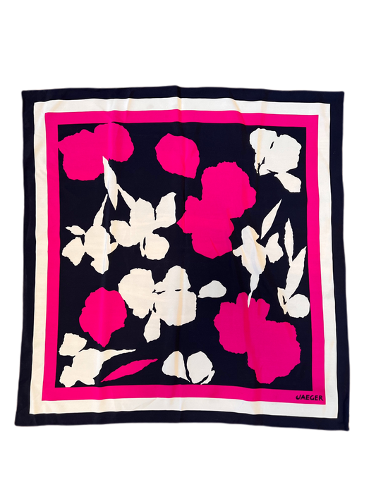 Vintage Jaeger 100% Silk Scarf