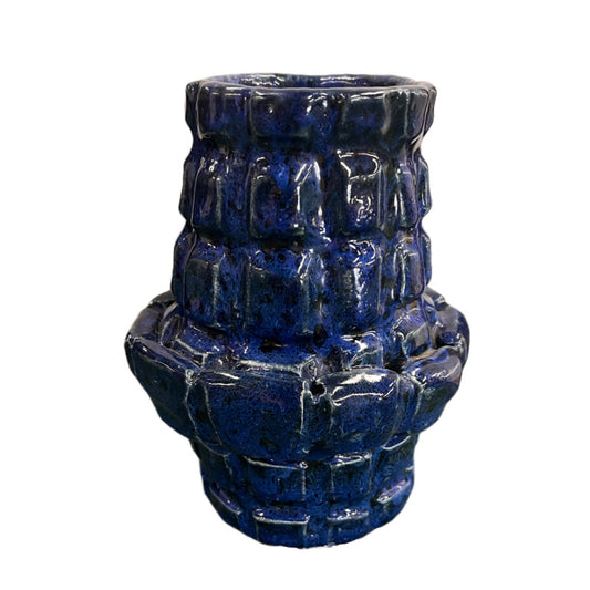 Blue Ceramic Handmade Pottery Vase