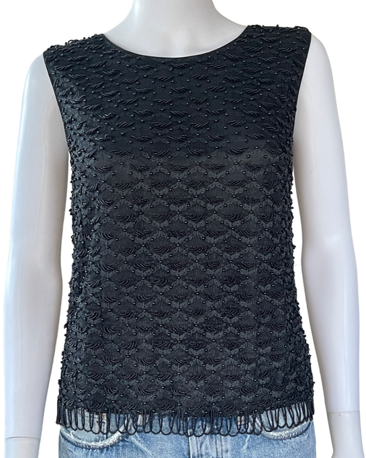 Vintage Hand Beaded Top
